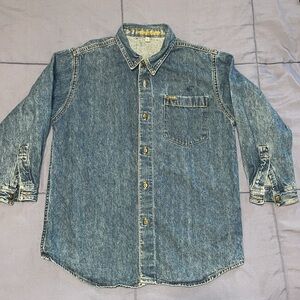 Marithe Francois Girbaud Denim Shirt/Jacket Unisex Kids Size Medium